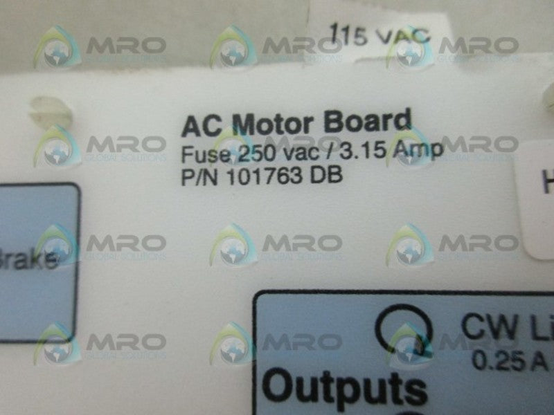 VALVCON 101763 AC MOTOR BOARD *USED*
