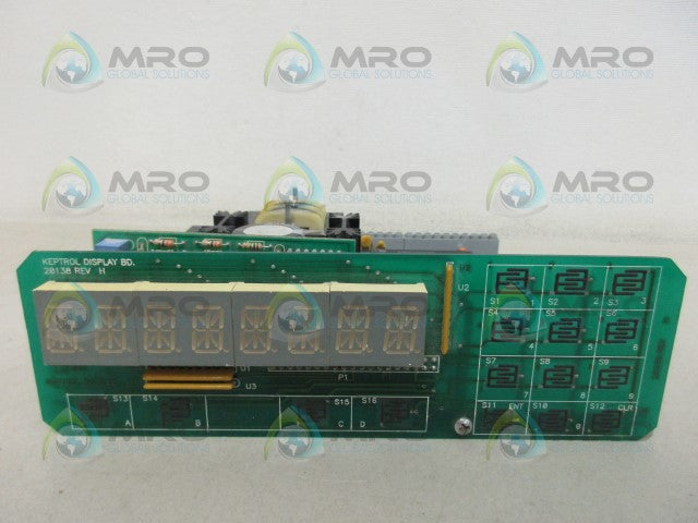 KEPTROL 20138 DISPLAY BOARD *USED*
