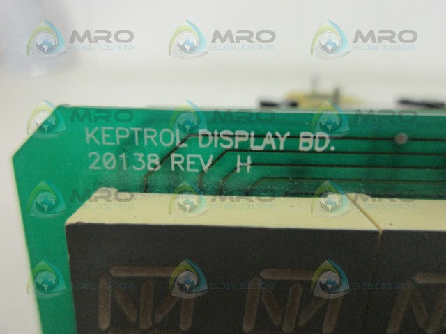 KEPTROL 20138 DISPLAY BOARD *USED*