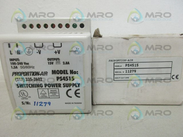 PROPORTION-AIR PS4515 POWER SUPPLY *NEW IN BOX*