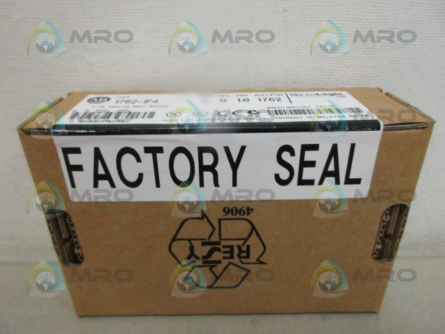 ALLEN BRADLEY 1762-IF4 SER. A F/W 1.0 DATE:2008 * FACTORY SEALED *
