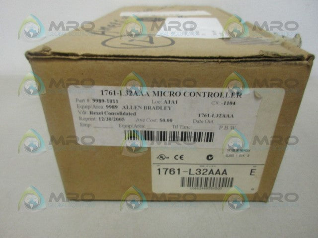 ALLEN BRADLEY MICROLOGIX 1000 1761-L32AAA SER. E F/W 1.0 CONTROLLER *NEW IN BOX*