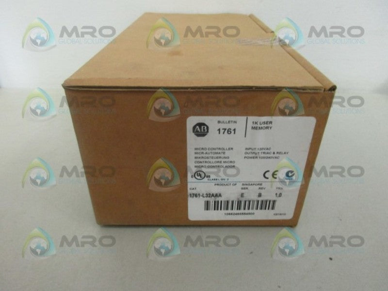 INDUSTRIAL SPARE PART MICROLOGIX 1000 1761-L32AAA SER. E F/W 1.0 2010 NSFS