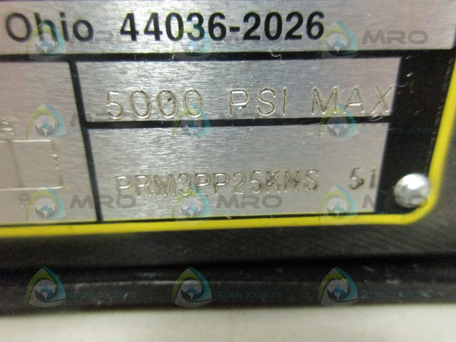PARKER PRM3PP25KNS REDUCING VALVE *NEW NO BOX*