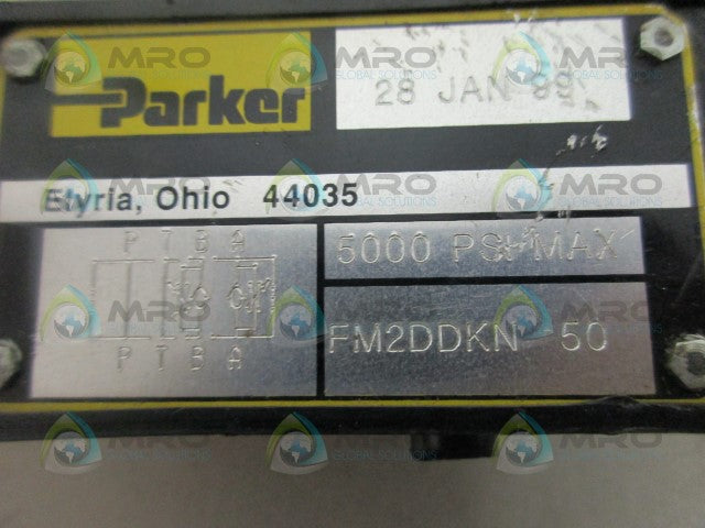 PARKER FM2DDKN50 HYDRAULIC FLOW CONTROL VALVE *NEW NO BOX*