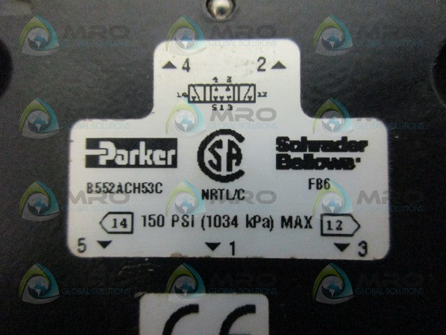PARKER B552ACH53C AIR CONTROL VALVE *NEW NO BOX*