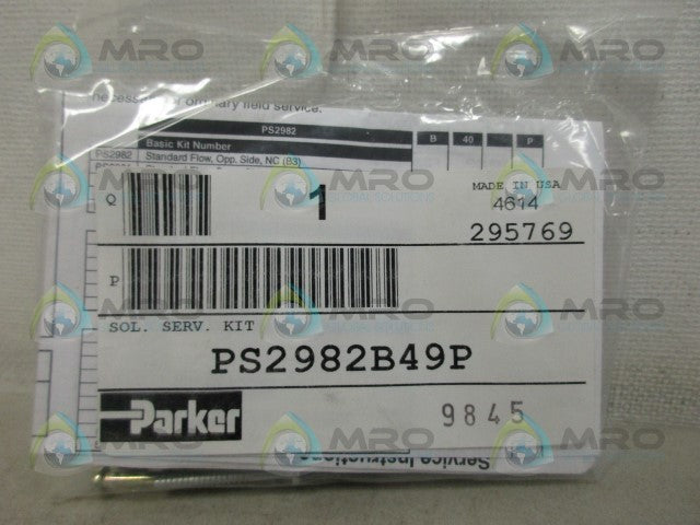 PARKER PS2982B49P SOLENOID KIT *NEW IN FACTORY BAG*