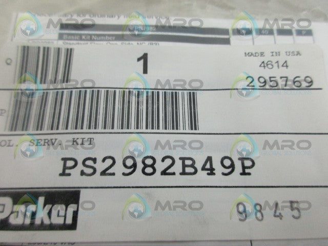 PARKER PS2982B49P SOLENOID KIT *NEW IN FACTORY BAG*