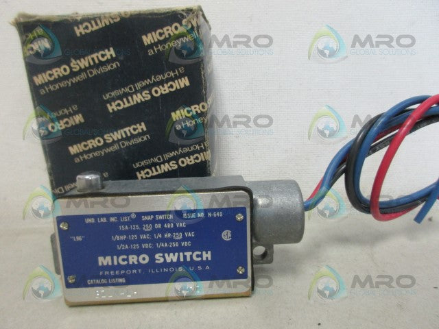 MICROSWITCH BZLN-LH LIMIT SWITCH *NEW IN BOX*