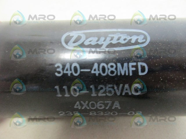 DAYTON 4X067A CAPACITOR *NEW IN BOX*