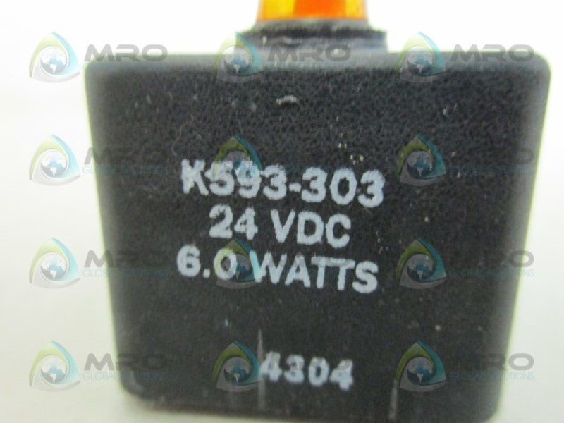 PARKER K593-303 COIL W/ LAMP *NEW NO BOX*