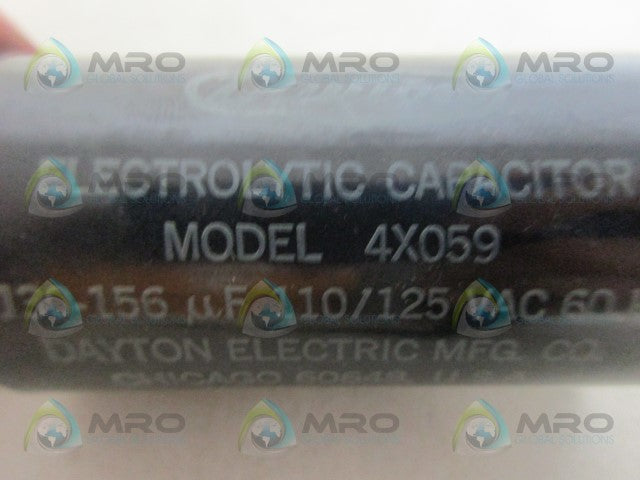 DAYTON 4X059 CAPACITOR *NEW IN BOX*