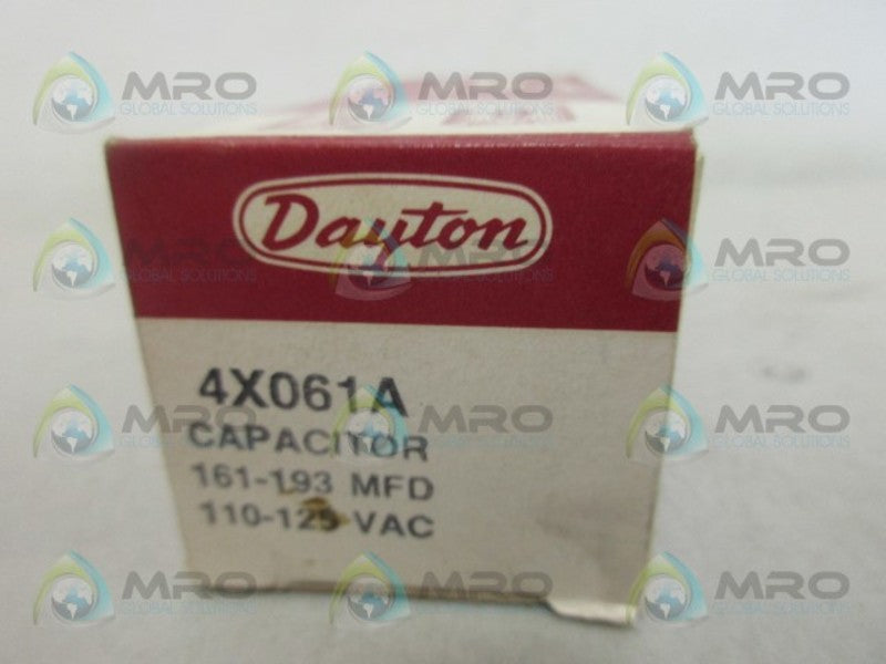 DAYTON 4X061A CAPACITOR *NEW IN BOX*