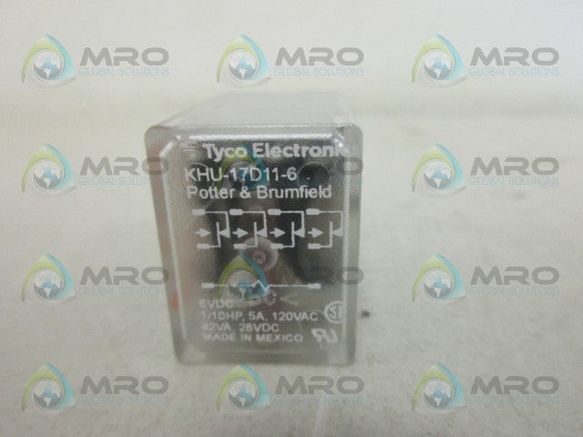 TYCO KHU-17D11-6 RELAY *NEW NO BOX*