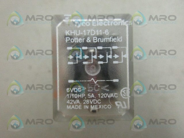 TYCO KHU-17D11-6 RELAY *NEW NO BOX*