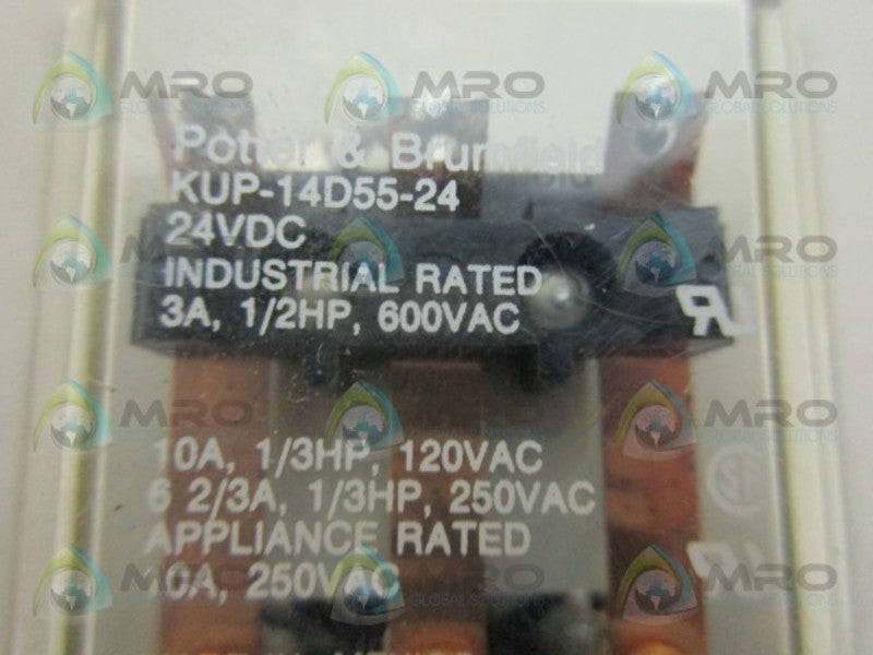 POTTER & BRUMFIELD KUP-14D55-24 RELAY (AS PICTURED) *USED*