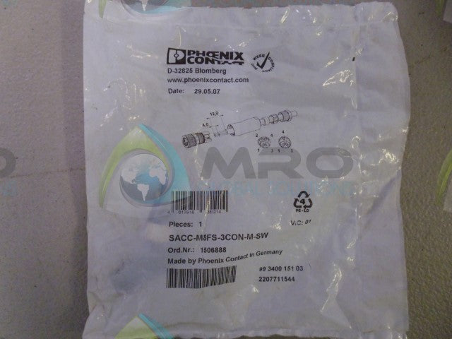 PHOENIX CONTACT SACC-M8FS-3CON-M-SW *NEW IN BOX*