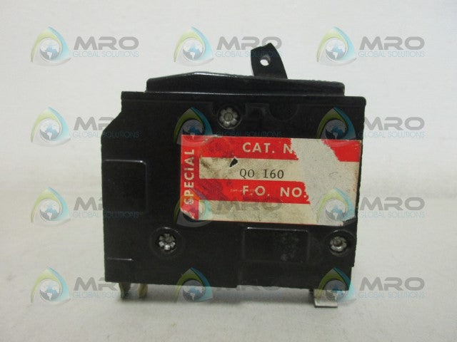 SQUARE D QO160 CIRCUIT BREAKER 1PL *USED*
