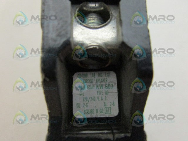 SQUARE D QO160 CIRCUIT BREAKER 1PL *USED*