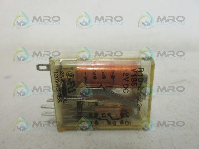 IDEC R10-E1-Z2-V185 12V RELAY *USED*