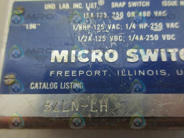 HONEYWELL BZLN-LH LIMIT SWITCH *NEW NO BOX*