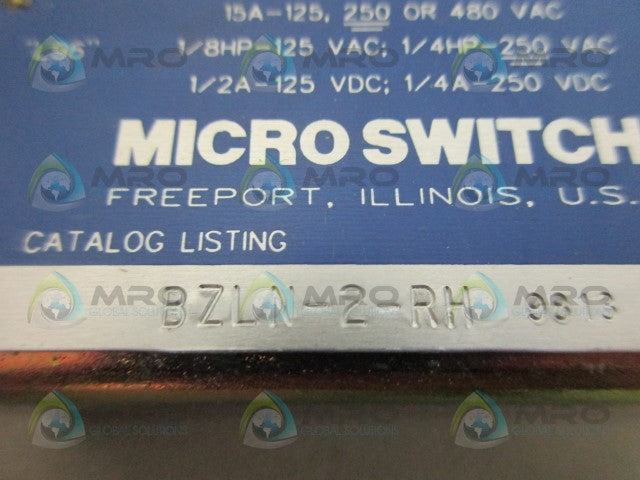 HONEYWELL BZLN-2-RH LIMIT SWITCH *NEW IN BOX*
