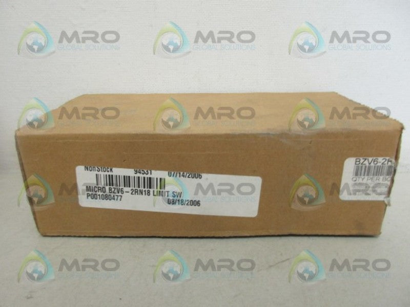 HONEYWELL BZV6-2RN18 WOBBLE LIMIT SWITCH *NEW IN BOX*