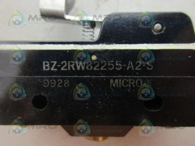 MICRO SWITCH BZ-2RW82255-A2-S LIMIT SWITCH *USED*