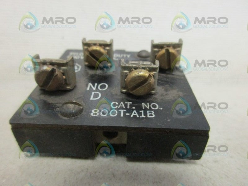 ALLEN BRADLEY 800T-A1B CONTACT BLOCK *USED*