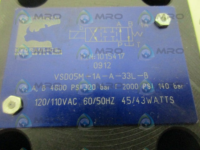 CONTINENTAL VSD05M-1A-A-33L-B VALVE *NEW NO BOX*