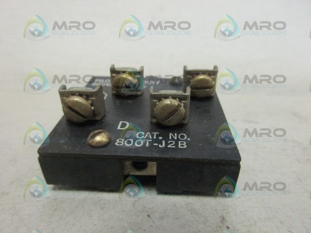 ALLEN BRADLEY 800T-J2B CONTACT BLOCK *USED*