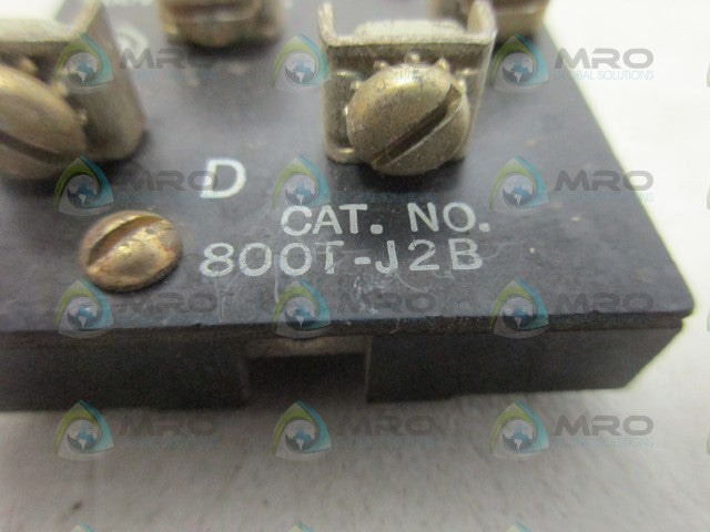 ALLEN BRADLEY 800T-J2B CONTACT BLOCK *USED*