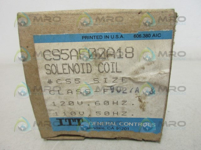 ITT CS5AF02A18 SOLENOID COIL *NEW IN BOX*