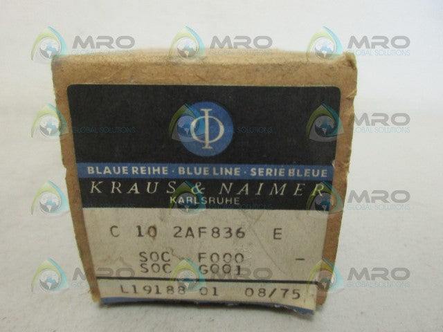 KRAUS & NAIMER C11-2AF836 ROTARY SWITCH *NEW NO BOX*