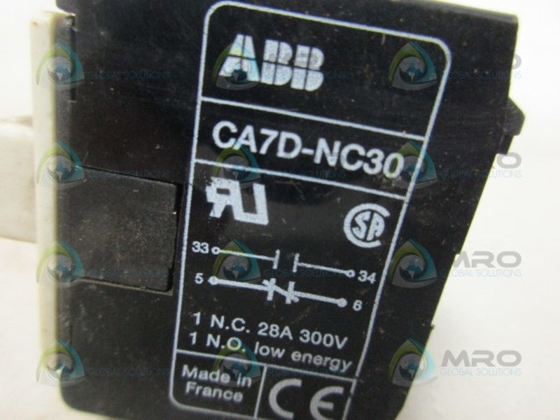 ABB CA7D-NC30 CONTACTOR RELAY *USED*