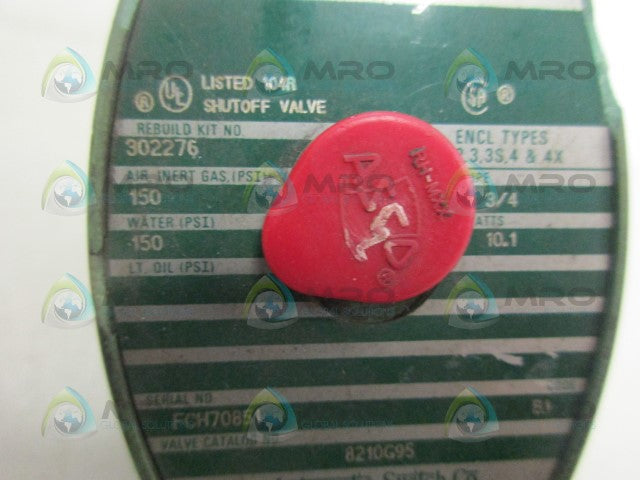 ASCO 8210G95 SOLENOID VALVE *USED*