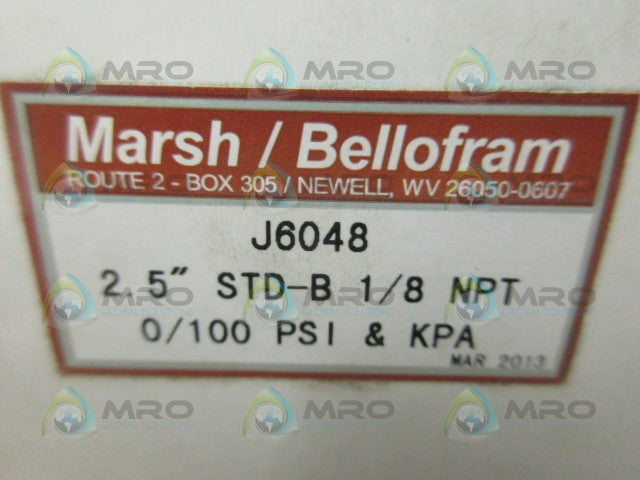 BELLOFRAM J6048 PRESSURE GAUGE *NEW IN BOX*