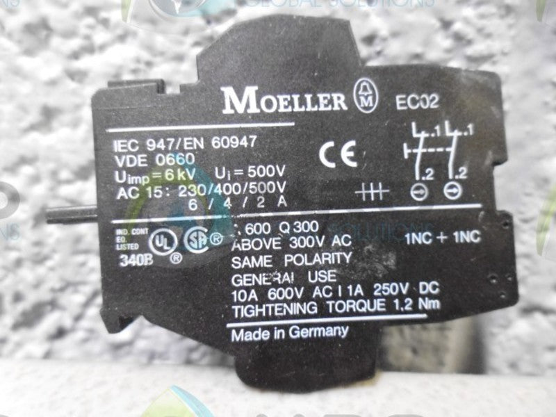 KLOCKNER MOELLER EC02 CONTACT BLOCK  NSMP