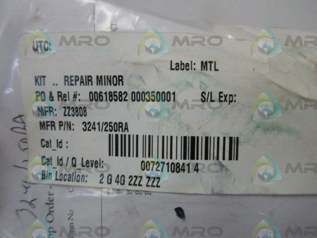 INDUSTRIAL MRO PART# 3241/250RA *NEW IN FACTORY BAG*