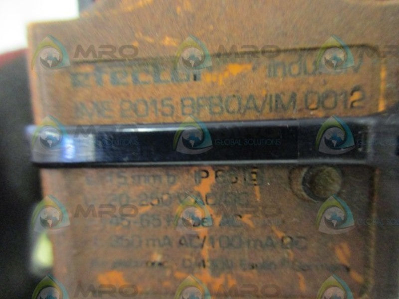 IFM EFECTOR IME2015 BFB0A/IM0012 INDUCTIVE PROXIMITY SENSOR UNMP