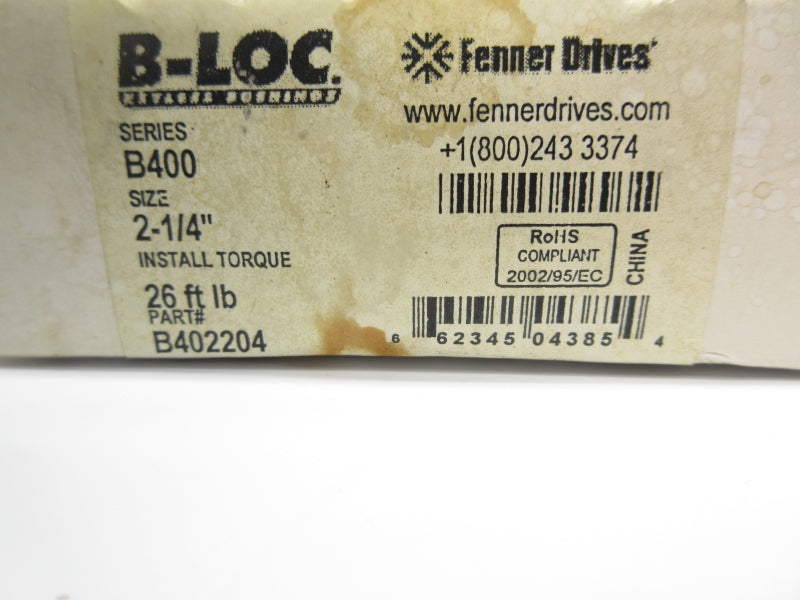 FENNER DRIVES B402204 2-1/4" NSMP