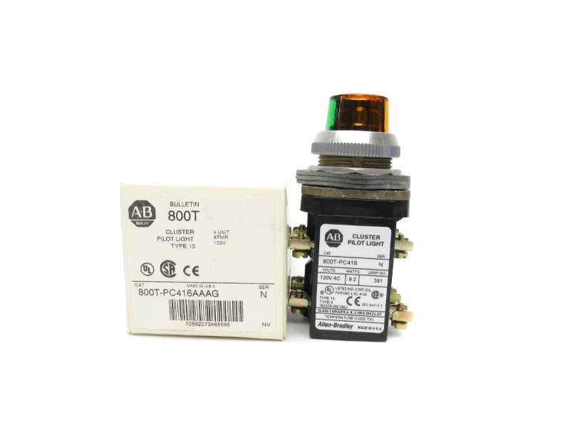 ALLEN BRADLEY 800T-PC416AAAG SER. N 120VAC (WH) NSMP