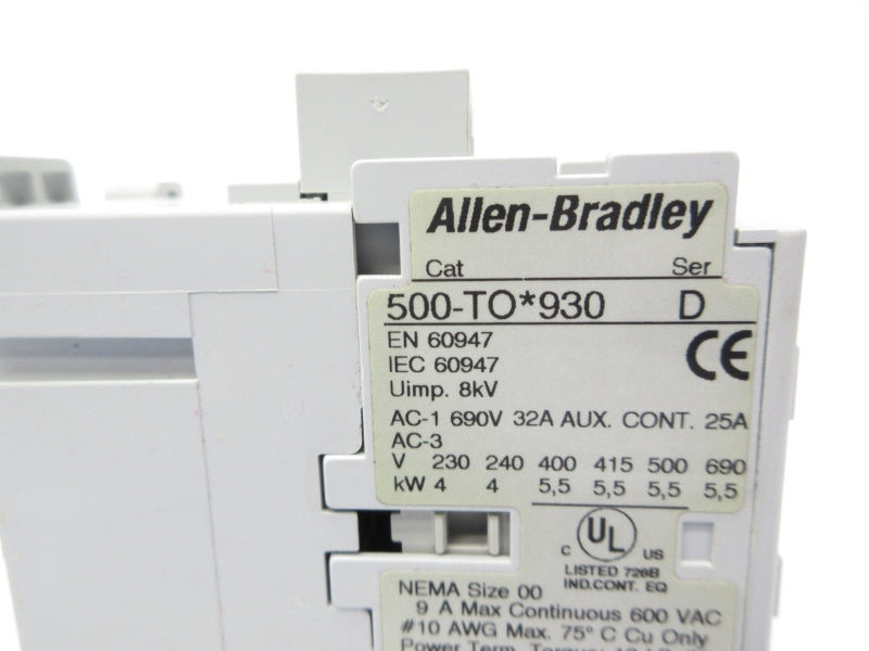 ALLEN BRADLEY 500-TOD930 SER. D 110/120V 32A NSNP
