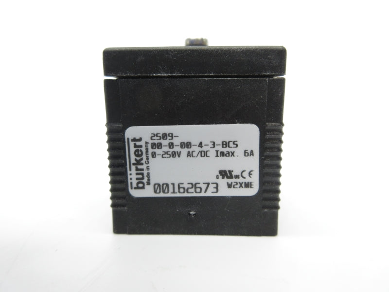 BURKERT 2509-00-0-00-4-3-BCS 0-250VAC/DC 6A NSNP