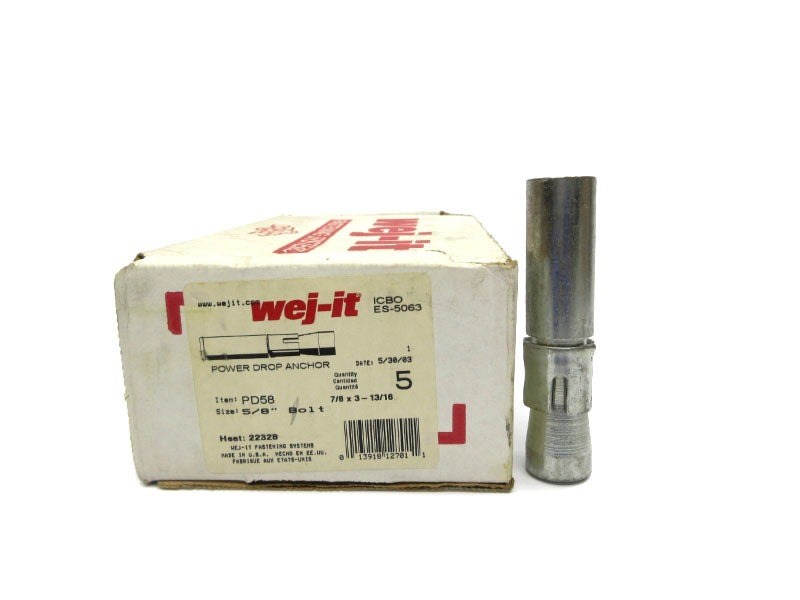 WEJIT PD58 5/8" (PKG OF 5) NSMP