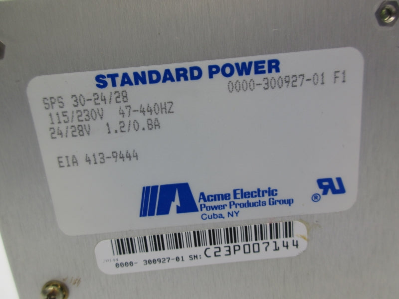 ACME ELECTRIC SPS30-24/28 115/230V 1.2/0.8A NSNP