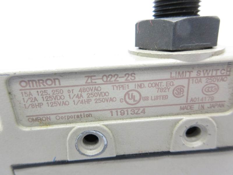 OMRON ZE-022-2S 480VAC 15A UNMP
