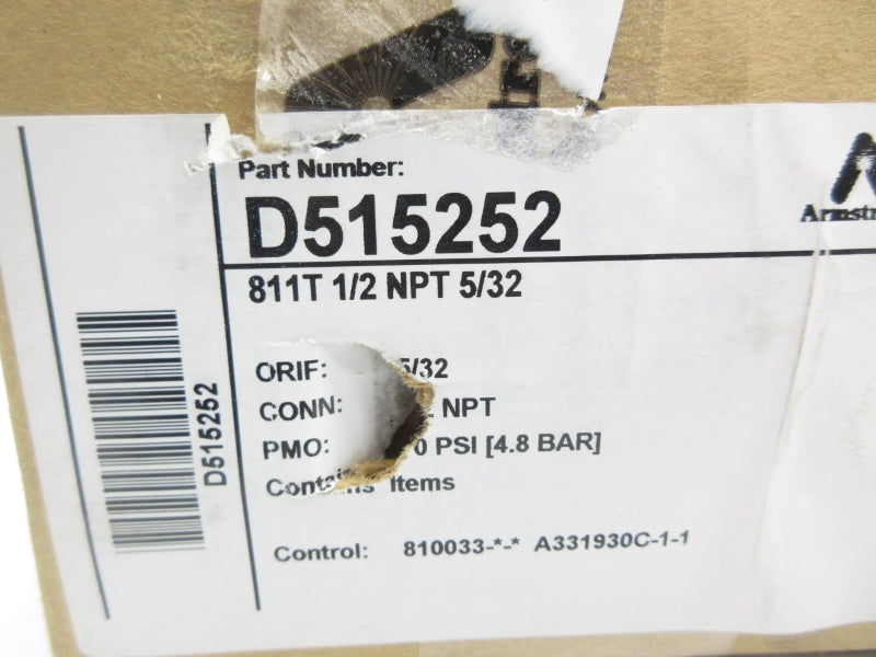 ARMSTRONG D515252 811T 1/2" NSMP