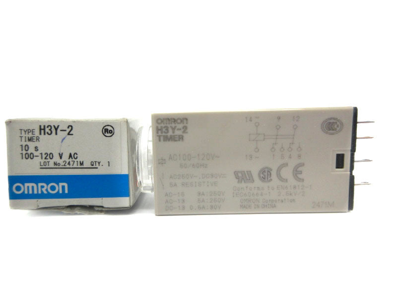 OMRON H3Y-2 100-120VAC 10S NSMP
