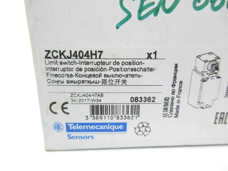 TELEMECANIQUE ZCKJ404H7 240V 3A NSMP